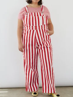 Lucy Overall - Pomodoro Stripe