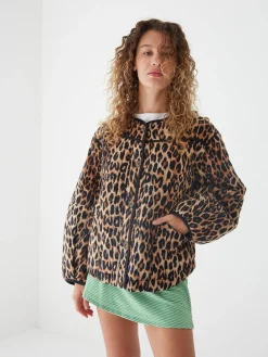 Macey Quilted Jacket - Leopard