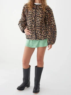Macey Quilted Jacket - Leopard