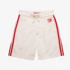 Made Some Long Shorts - Cream u0026 Red