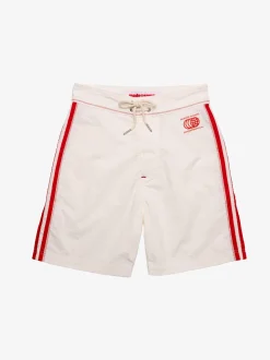 Made Some Long Shorts - Cream u0026 Red
