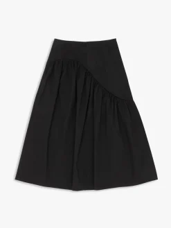 Maeve Midi Skirt - Caviar Twill