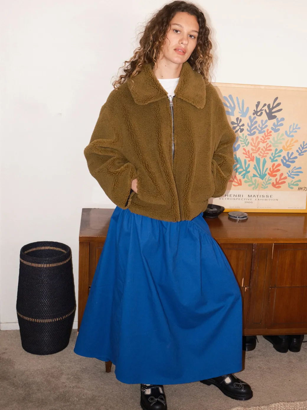 Maeve Midi Skirt - Cobalt