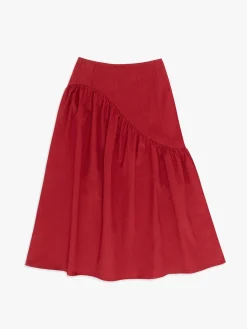 Maeve Midi Skirt - Merlot