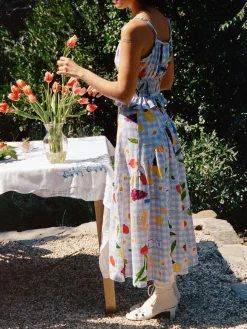 Maeve Midi Skirt - Picnic Alfresco