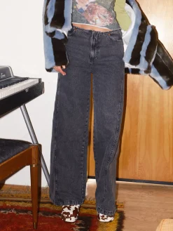 Magda Denim Pants - Black