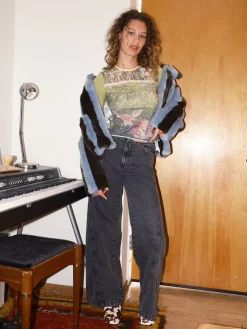 Magda Denim Pants - Black