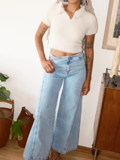 Magda Denim Pants - Blue
