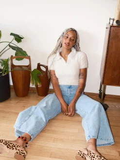 Magda Denim Pants - Blue