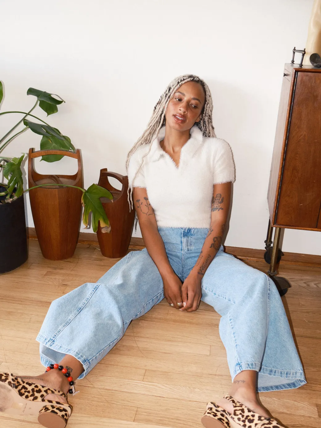 Magda Denim Pants - Blue