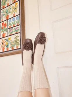 Marsha Rosette Slipper - Chocolate