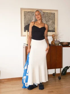 Maude Tricot Skirt - Ecru