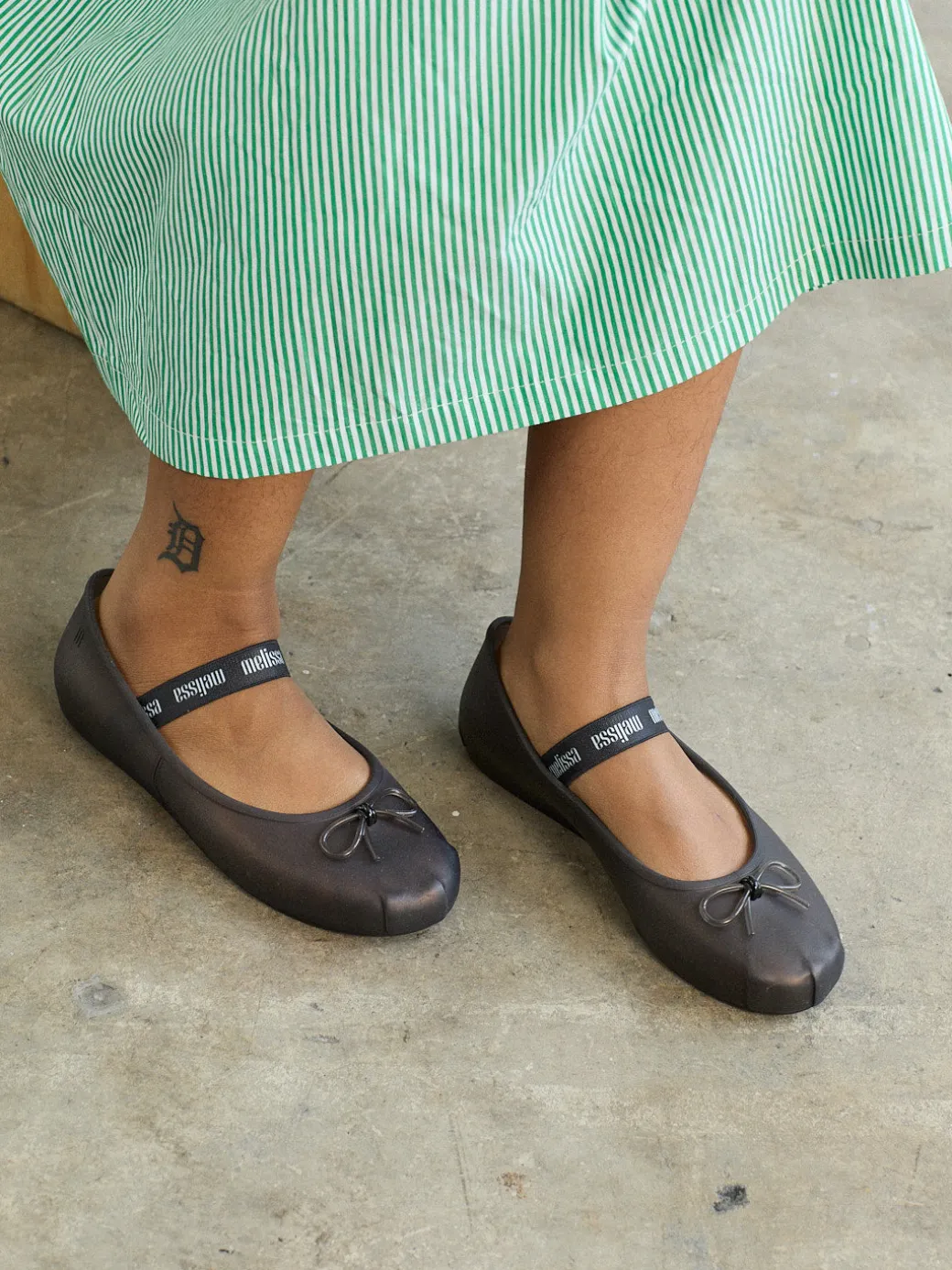 Melissa Sophie Flat - Black