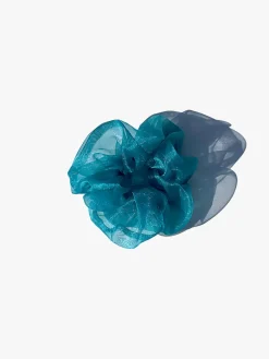 Mini Organza Scrunchie - Peacock