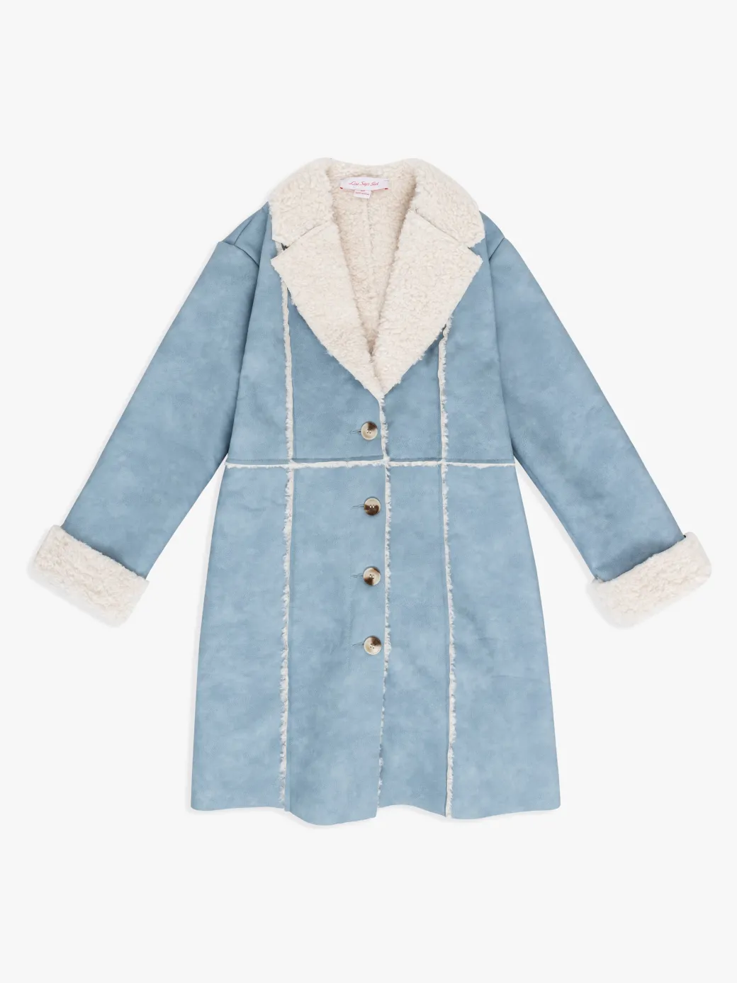 Nadia Sherpa Coat - Cloud Blue