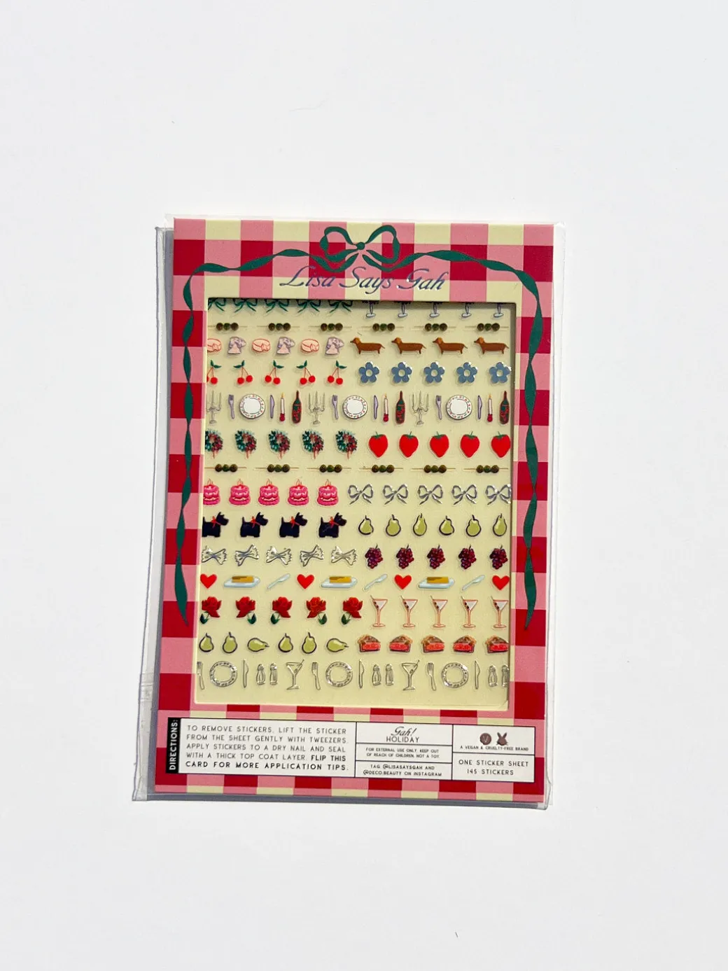 Nail Art Stickers - Set The Table