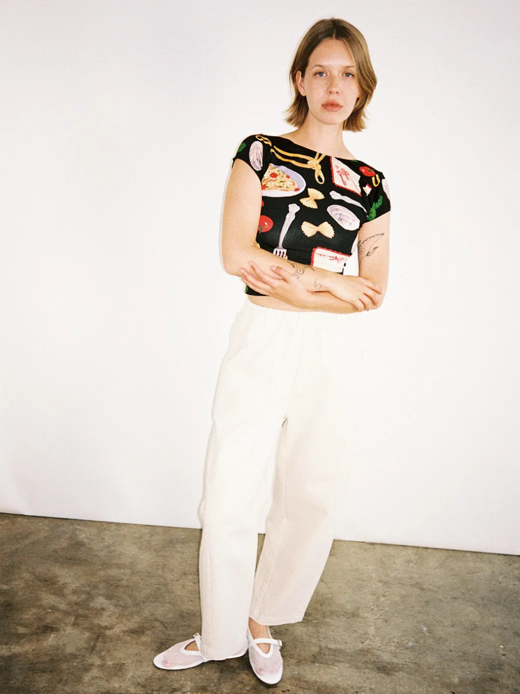 Nolita Mesh Mary Jane - White