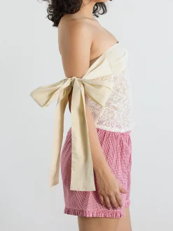 Open Wings Top - Ivory