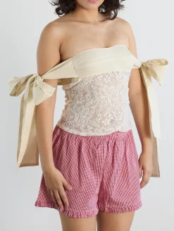 Open Wings Top - Ivory