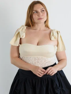 Open Wings Top - Ivory