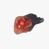 Organza Rose Clip - Peach