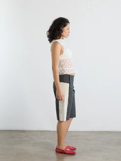 Paneles Short - Charcoal Stripe