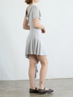 Plume Dress - Silver