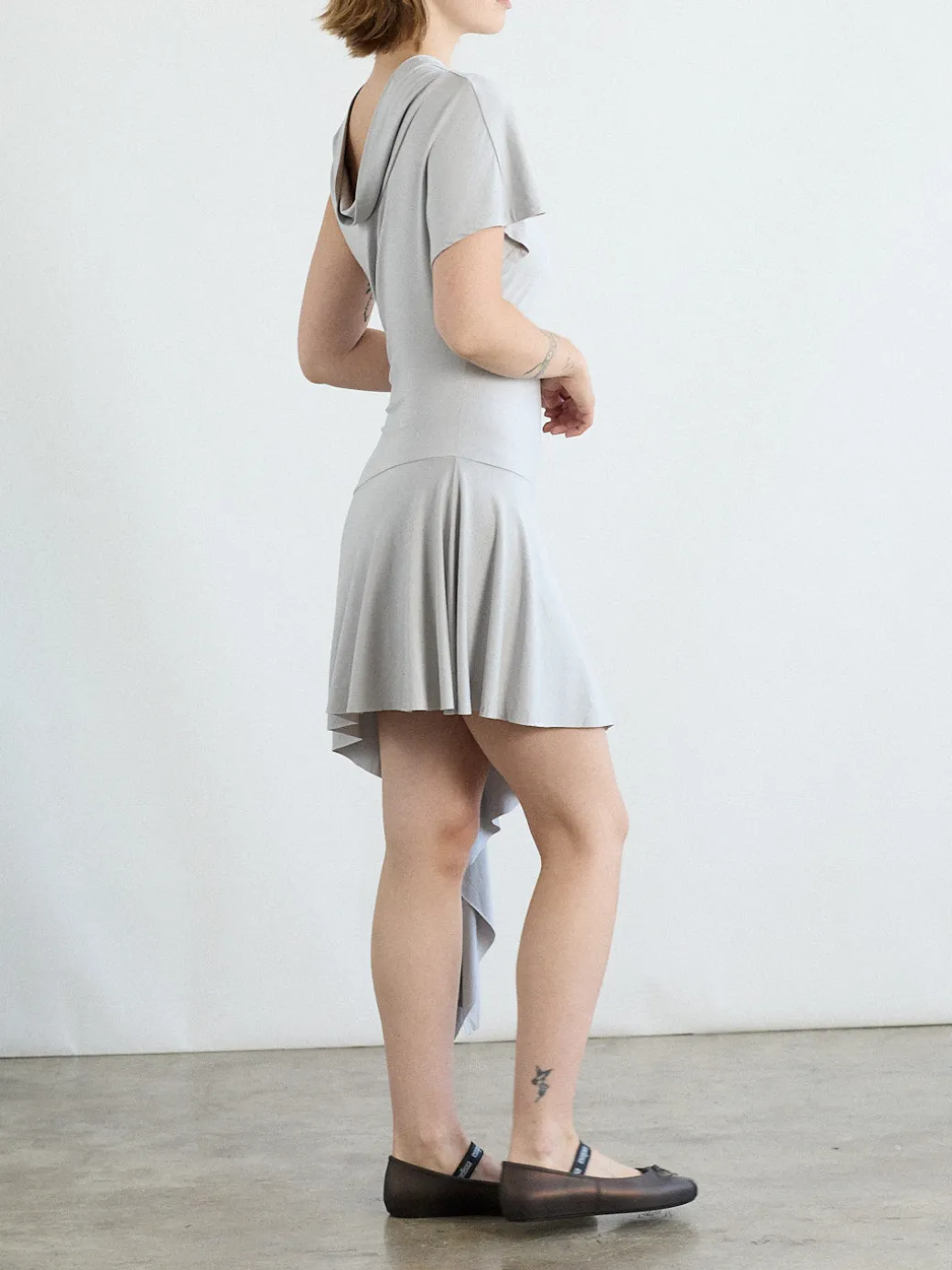 Plume Dress - Silver