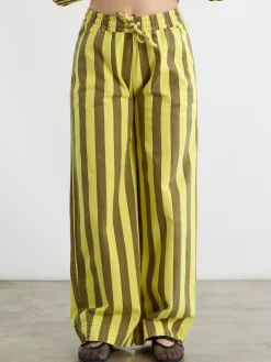 Rafe Pants - Yellow/ Choc Stripe