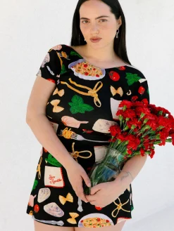 Rowan Tee - Buon Appetito Black