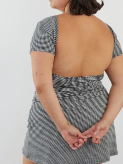 Rowan Tee - Caviar Gingham