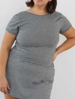 Rowan Tee - Caviar Gingham