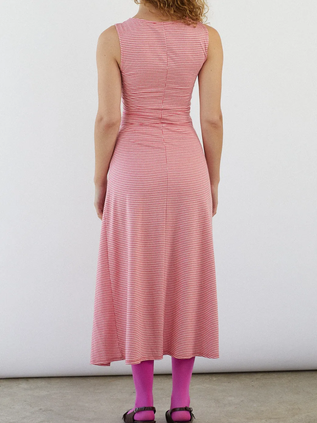 Savannah Cinch Dress - Pomodoro Gingham