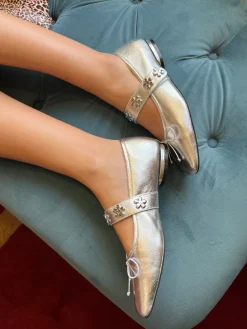 Sylvie Ballet Flat - Silver