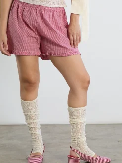 Tall Lace Socks - Ivory