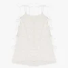 Tara Tie Mini Dress - Vanilla Ruffle