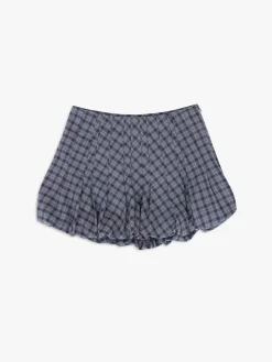 Tyler Bubble Skirt - Blue Plaid