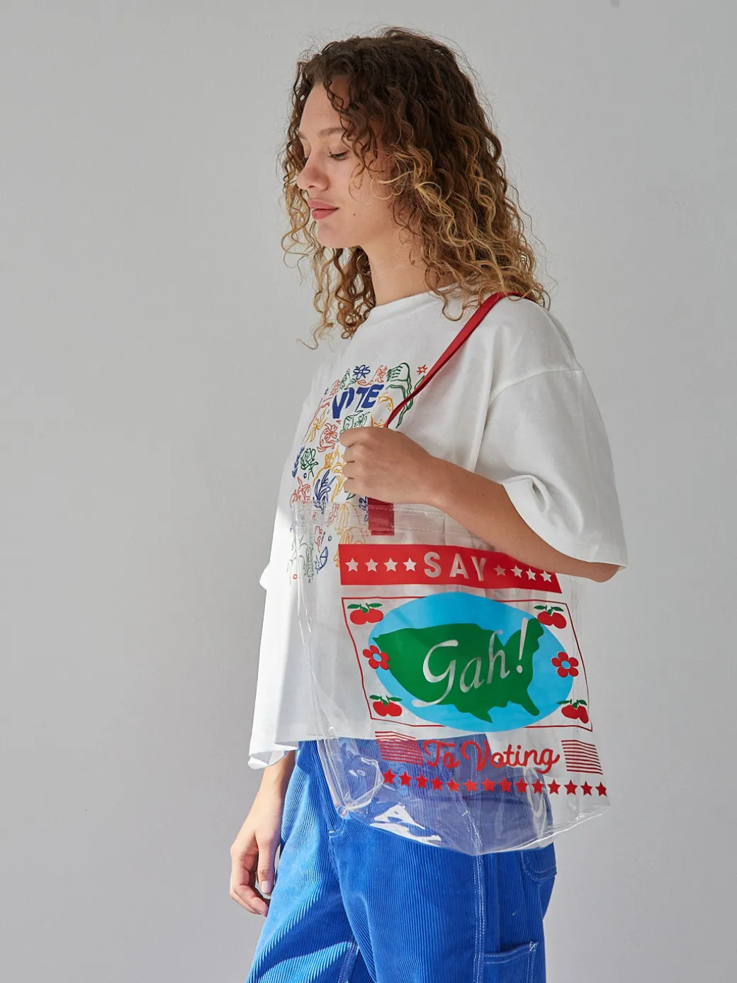 Vinyl Tote - Say Gah to Voting