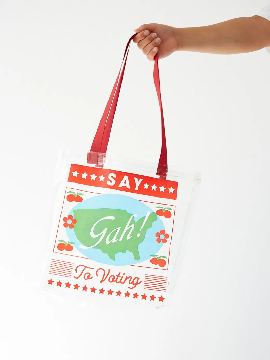 Vinyl Tote - Say Gah to Voting