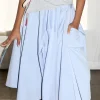 Wrap Shirt Skirt - Blue
