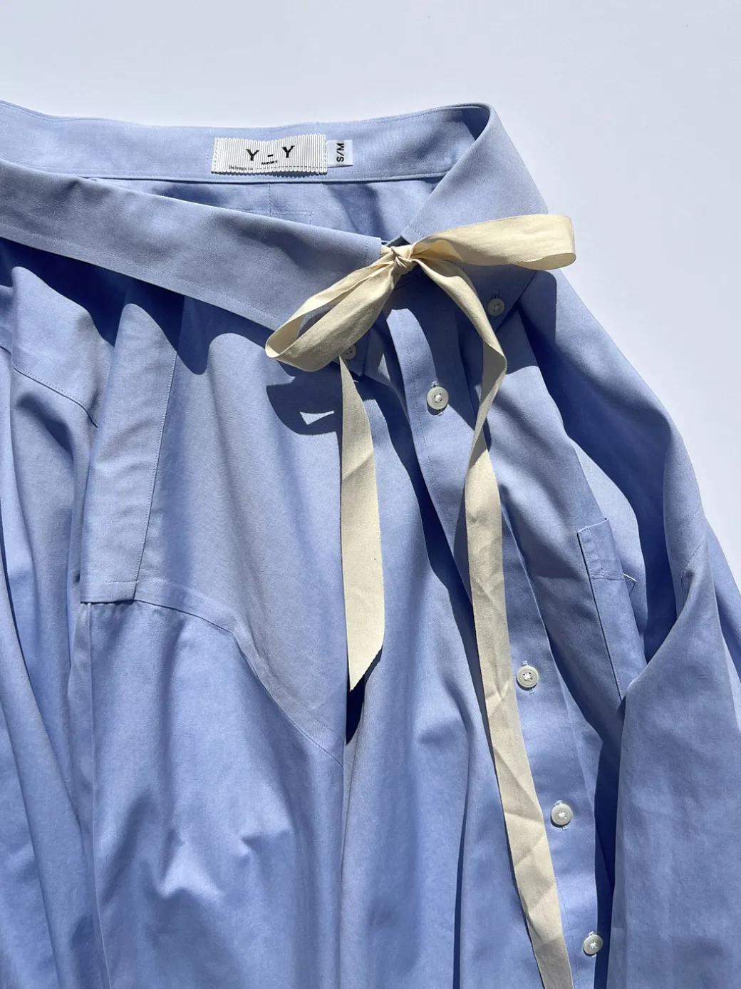 Wrap Shirt Skirt - Blue