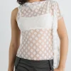 Zehra Top - White Polka