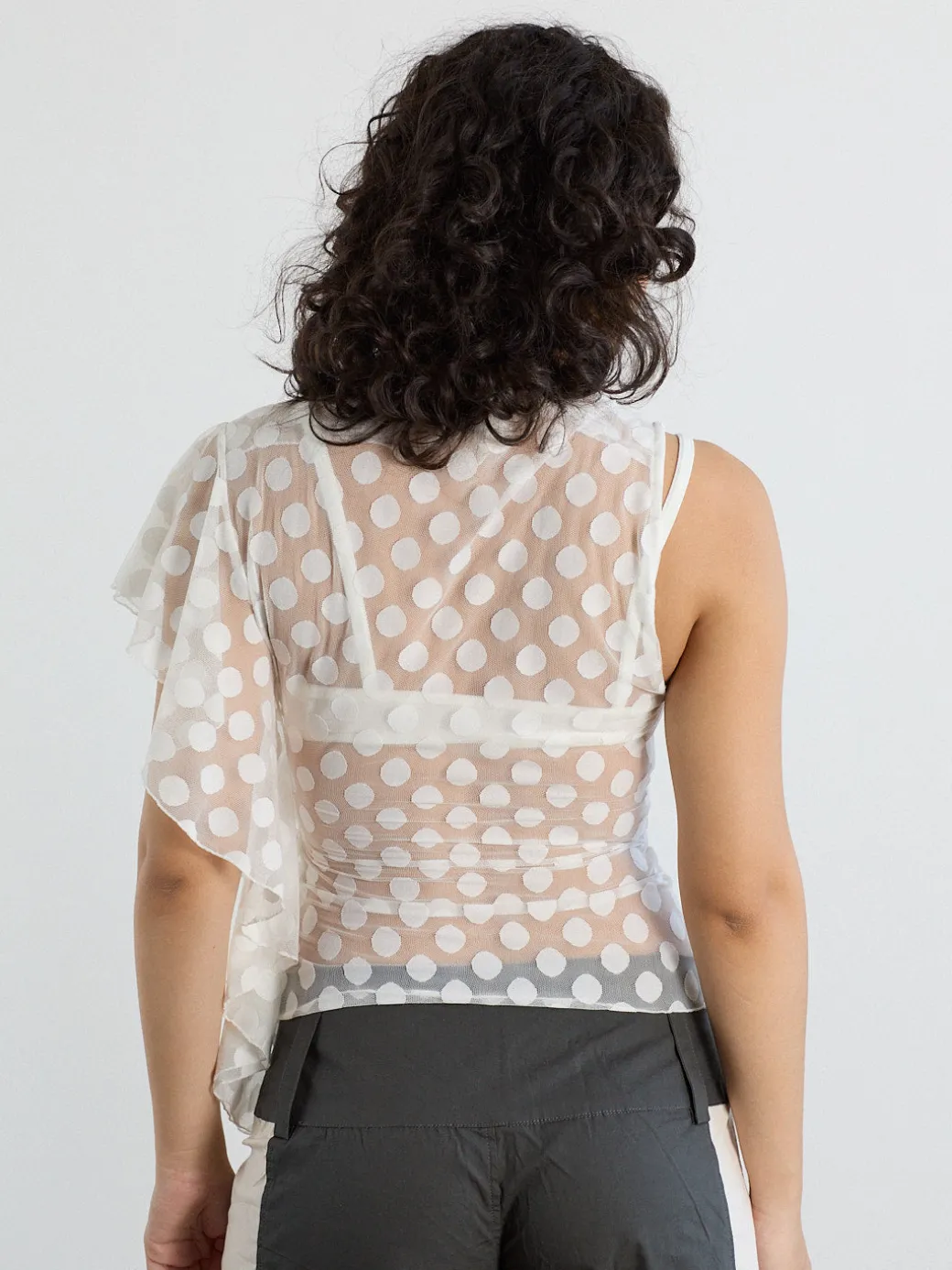 Zehra Top - White Polka